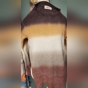 Size Medium multiple stripes sweater